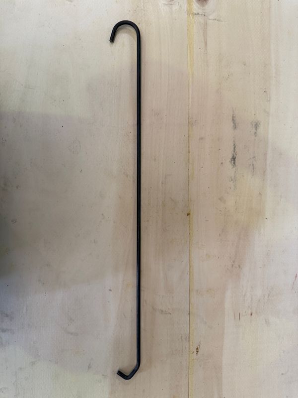 Round Curve end + V end 6.3 x 600mm