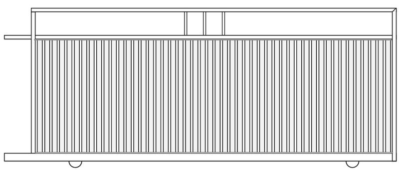 HAMPTON  Style Sliding Gate 1200mm High