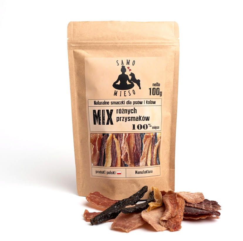Samo Mięso Mix naturalnych gryzaków / przysmaków 100g