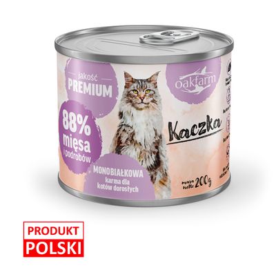 Oakfarm Kaczka mokra karma dla kota 200g