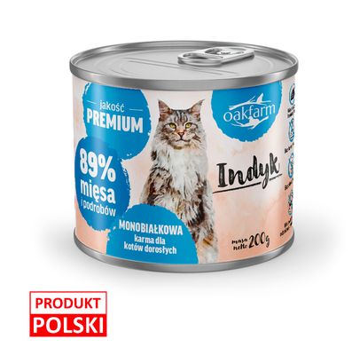 Oakfarm Indyk mokra karma dla kota 200g