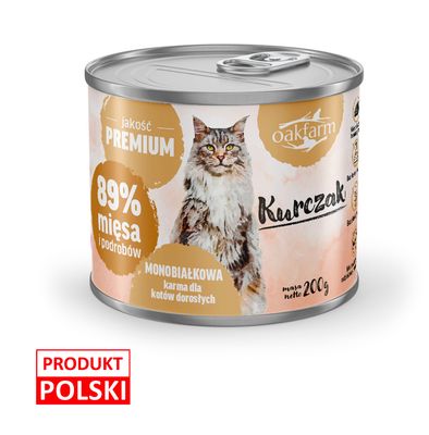 Oakfarm Kurczak mokra karma dla kota 200g