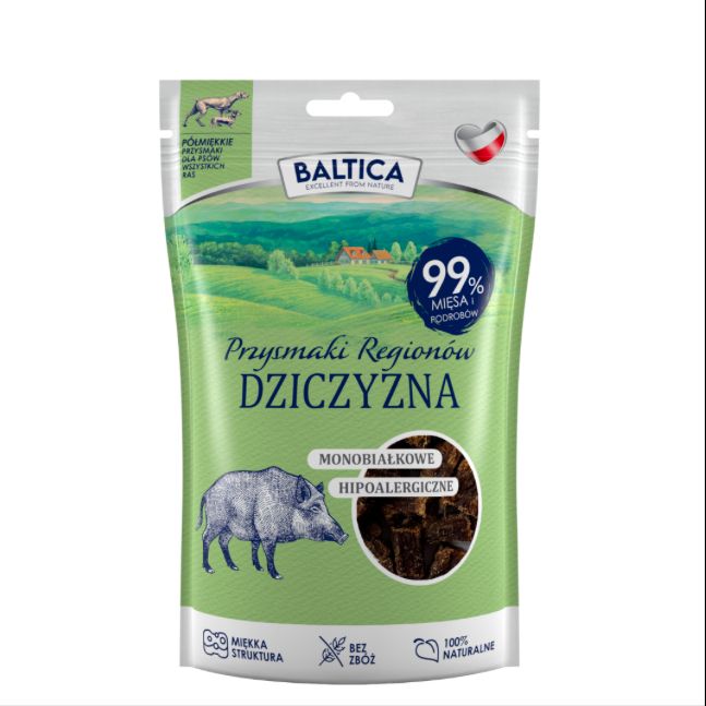 Baltica półmiękkie przysmaki dla psa z Dziczyzny 80g