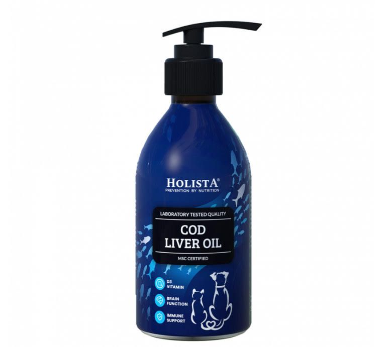 Holista Cod Liver  Oli Tran z Dorsza dla psa i kota 250 ml