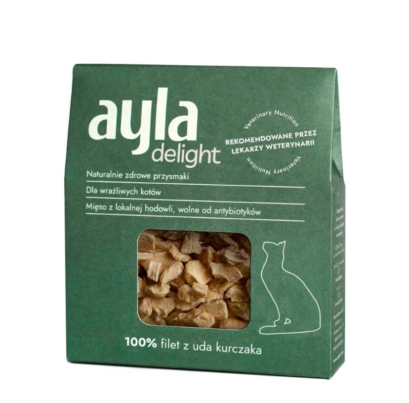Ayla przysmaki dla kota Delight - Filet z uda Kurczaka - liofilizowane