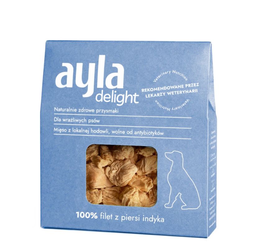 Ayla przysmaki dla psa Delight - Filet z piersi Indyka - liofilizowane