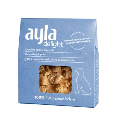 Ayla przysmaki dla psa Delight - Filet z piersi Indyka - liofilizowane