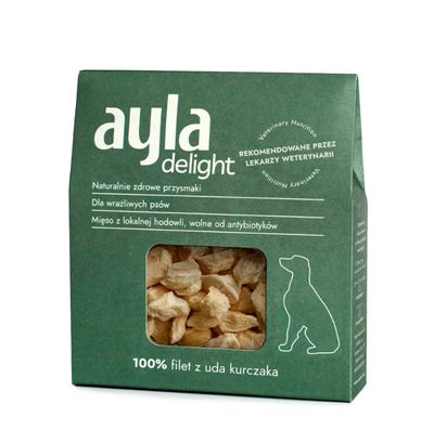Ayla przysmaki dla psa Delight - Filet z uda Kurczaka - liofilizowane