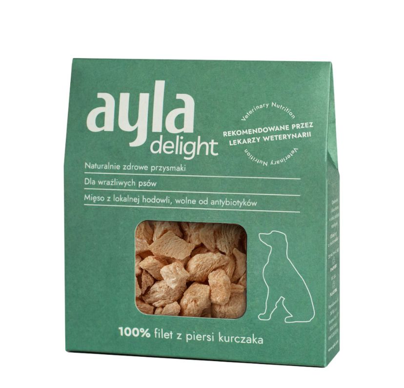 Ayla przysmaki dla psa Delight - Filet z piersi Kurczaka - liofilizowane