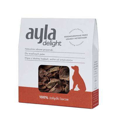 Ayla przysmaki dla psa Delight - Żołądki Kacze - liofilizowane