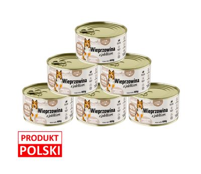 Oakfarm mokra karma dla psa Wieprzowina 6x400g