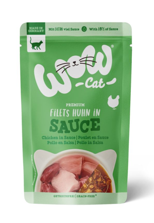 WOW CAT Huhn in sauce - filety kurczaka w sosie 85g