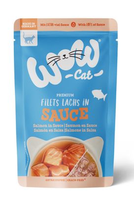 WOW CAT Lachs in sauce - filety z łososia w sosie 85 g
