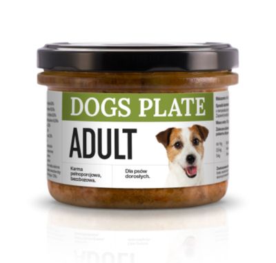 Dogs plate Adult 180g