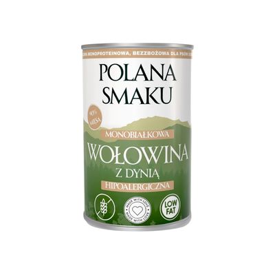 Polana Smaku wołowina z dynią karma mokra dla psa 400g