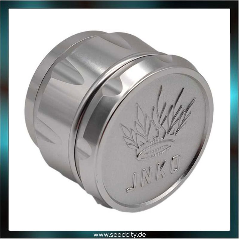 JNKO - GRINDER ELEGANCE XL 4-tlg. Silber- Aluminium 63mm