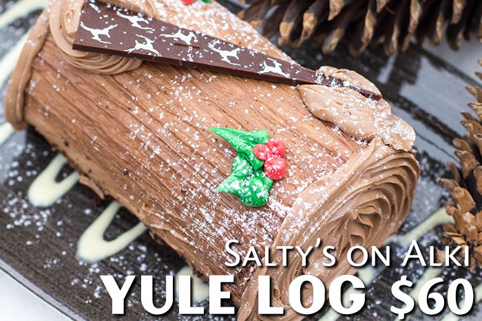 Chocolate Yule Log - Alki Beach
