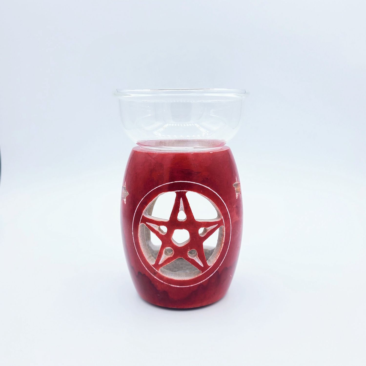 Round Red Pentacle Candle Diffuser