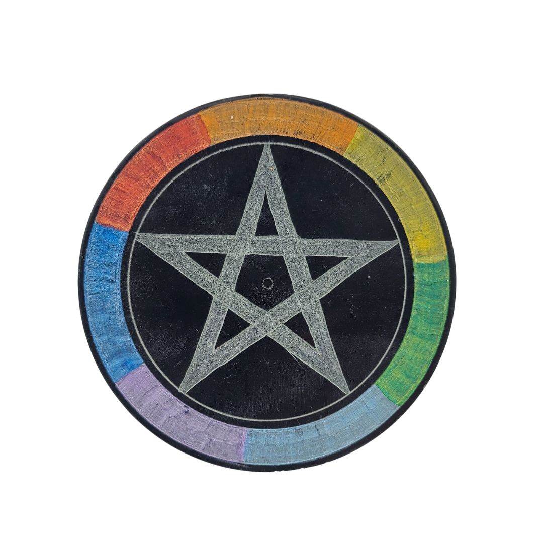 Pentacle Soapstone Charcoal Burner