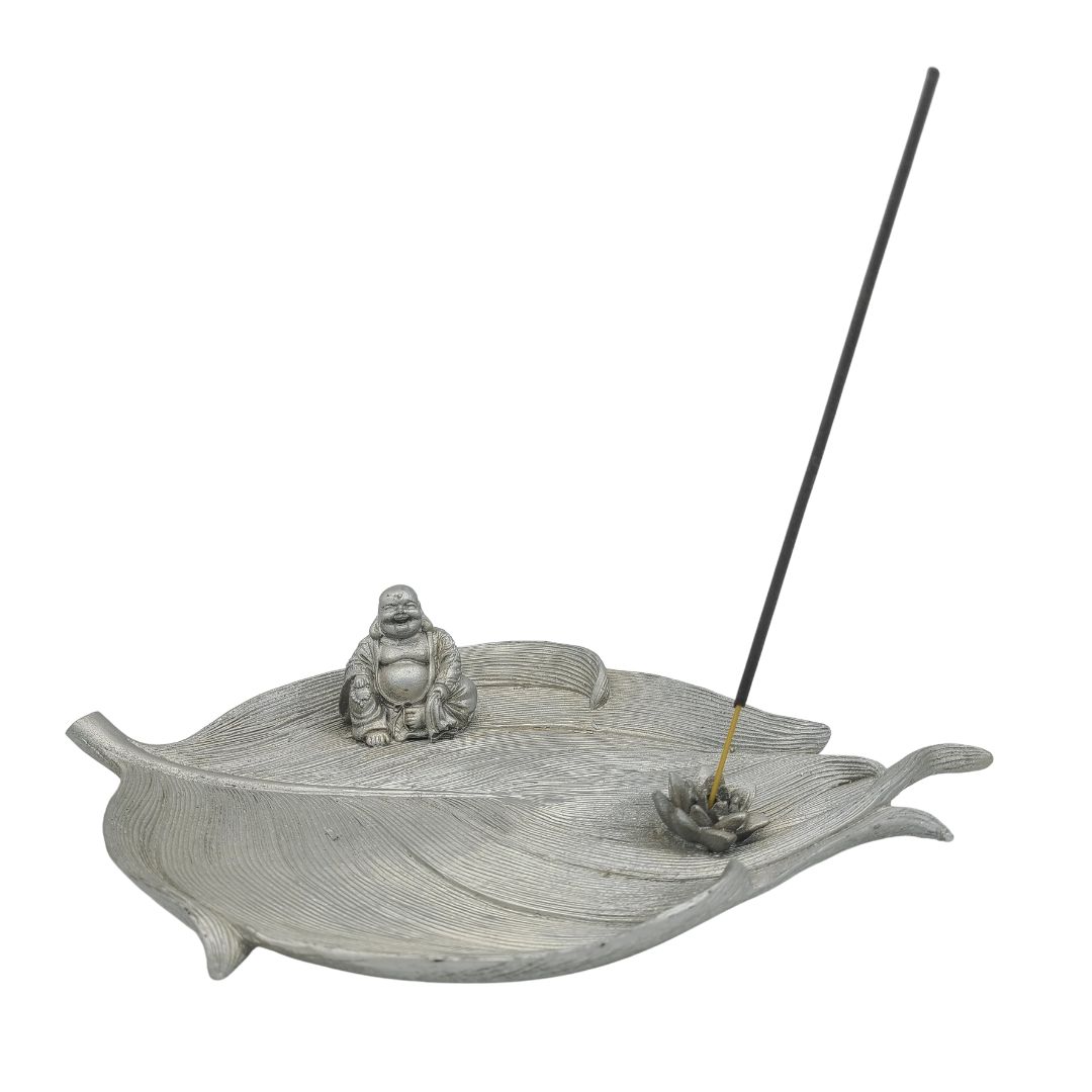 Buddha on Leaf Incense Burner