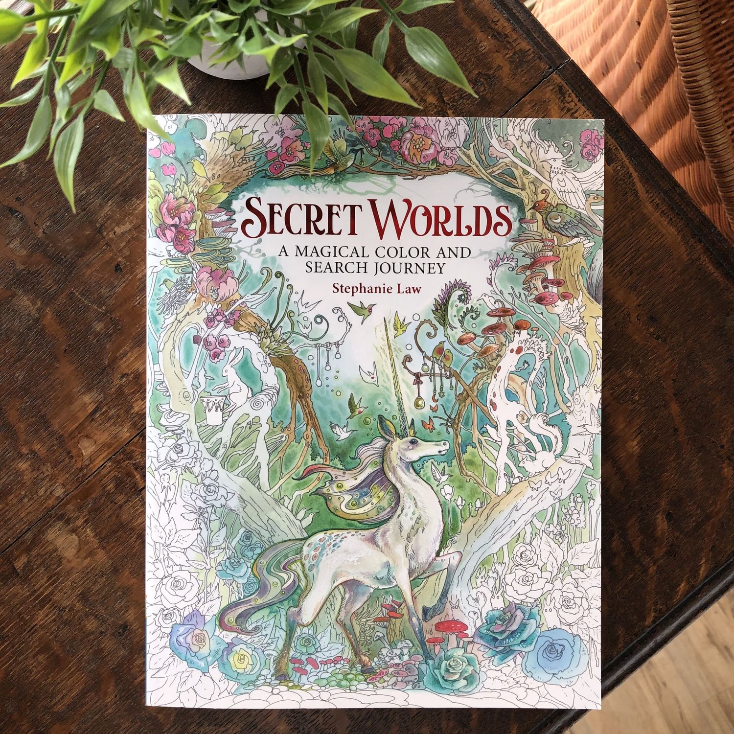 Secret Worlds Coloring Book LAW S.