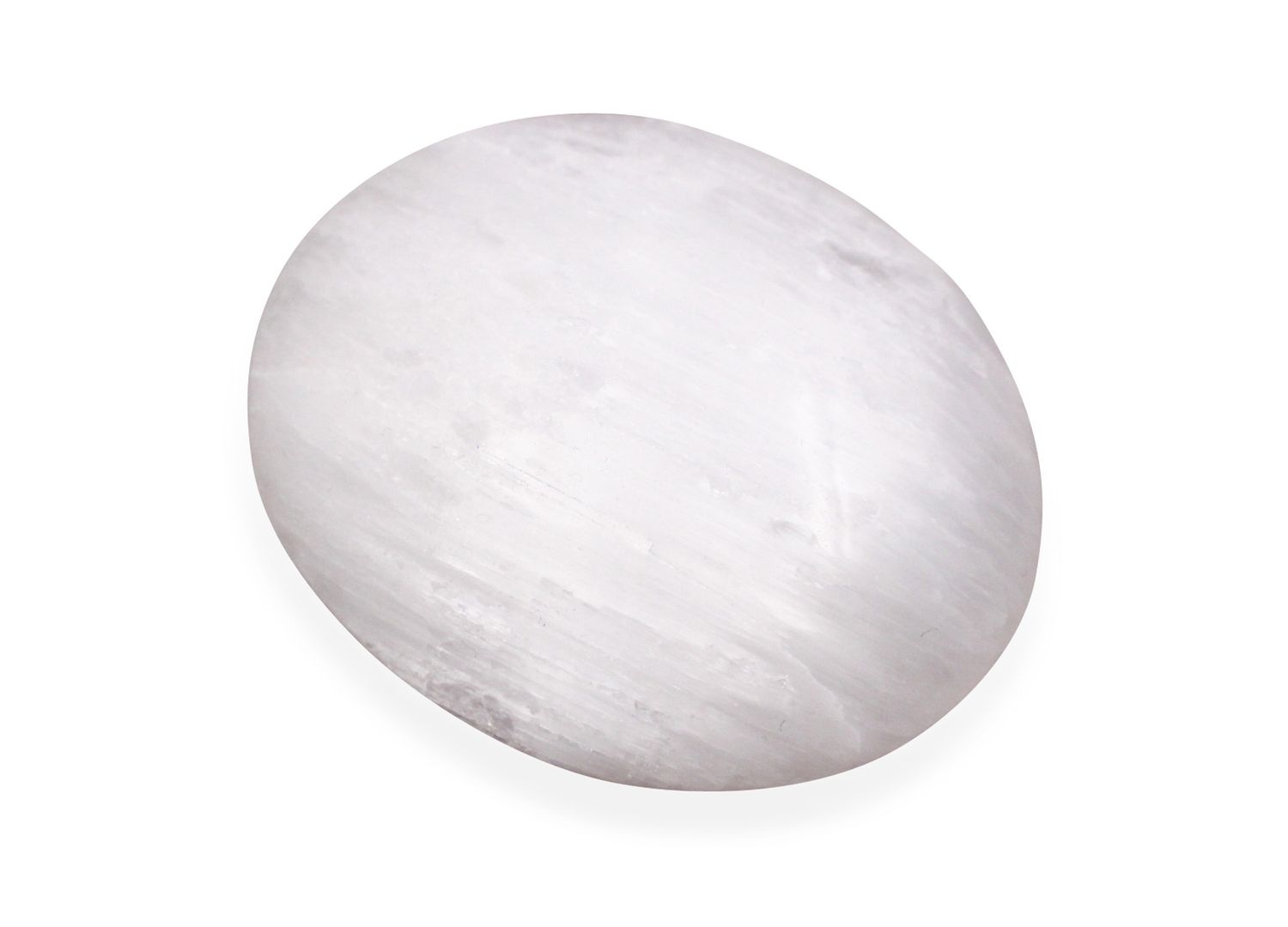 Selenite Palm Stone