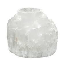Selenite Candle Holder