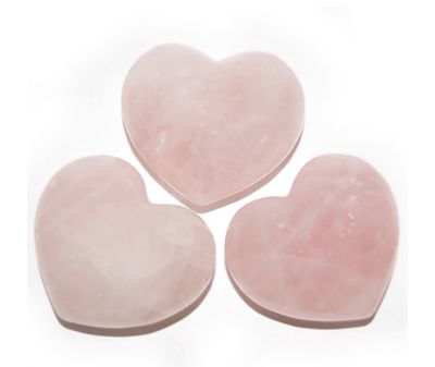 Rose Quartz Puffy Heart