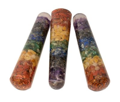 Wand - Round Teardrop Chakra Orgone