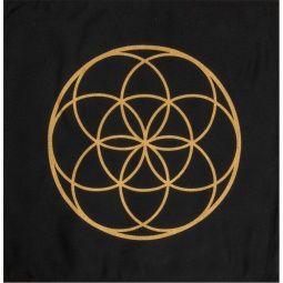 Black, Crystal Grid Cloth Mat