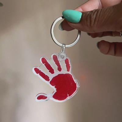 S&amp;K MMIW Red Hand Key Chain
