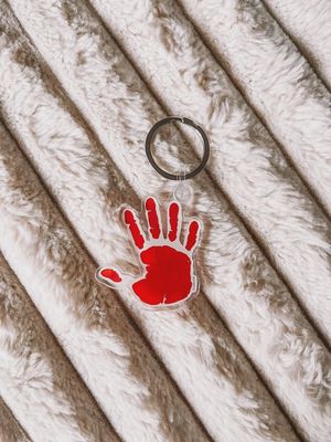 S&amp;K MMIW Red Hand Key Chain