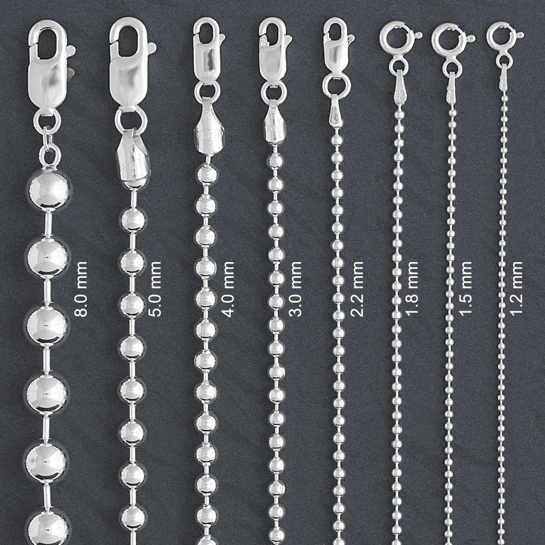 Silver Bead Chains
