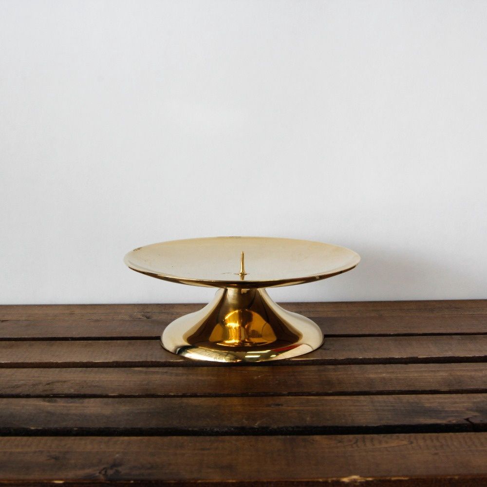 Brass Pillar Candle Plate