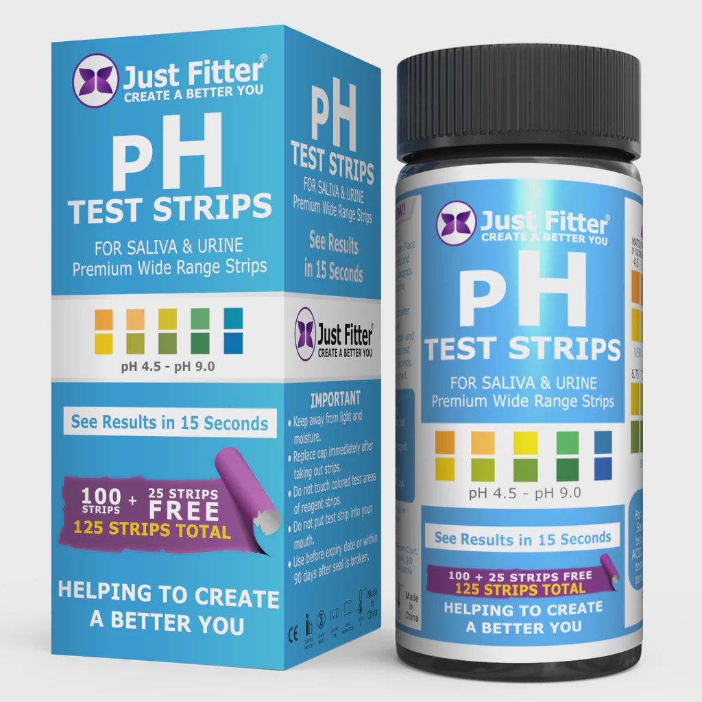 pH Test Strips for Saliva &amp; Urine - 125 Strips