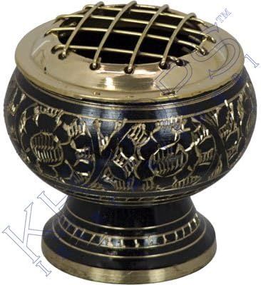 Brass Incense Burner w/Grid