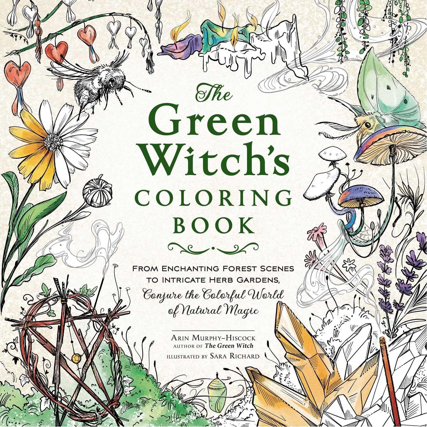 Green Witch&#39;s Coloring Book MURPHY-HISCOCK A.