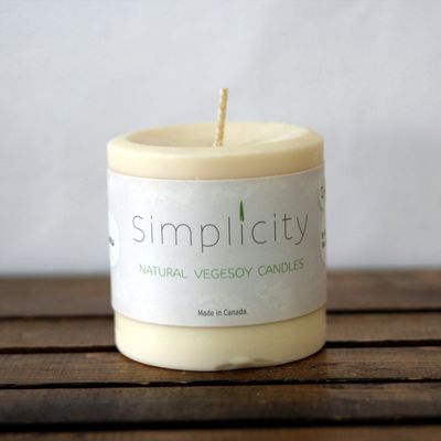 Simplicity Vegesoy Pillar Candles