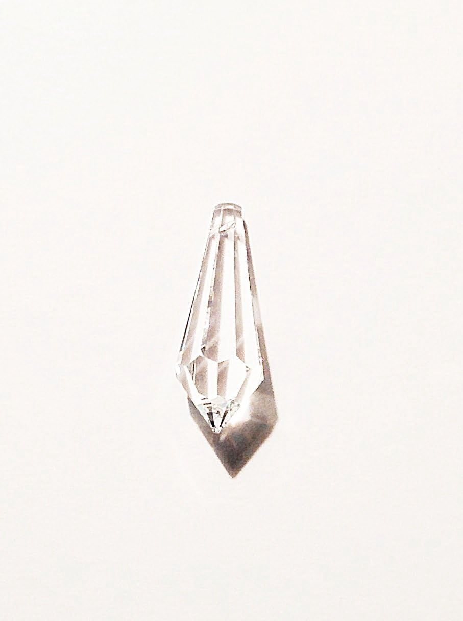 Crystal Icicle Faceted Point 38mm
