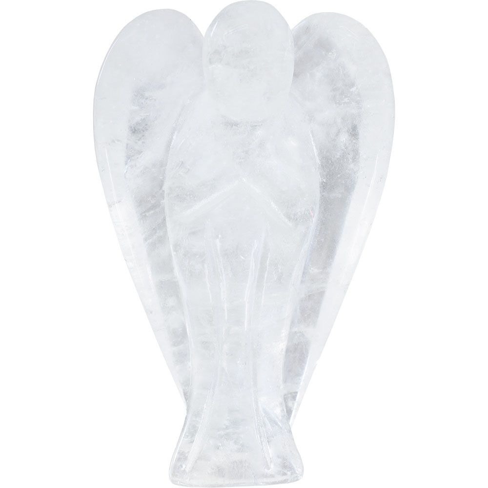Carved Gemstone Angel Figurine