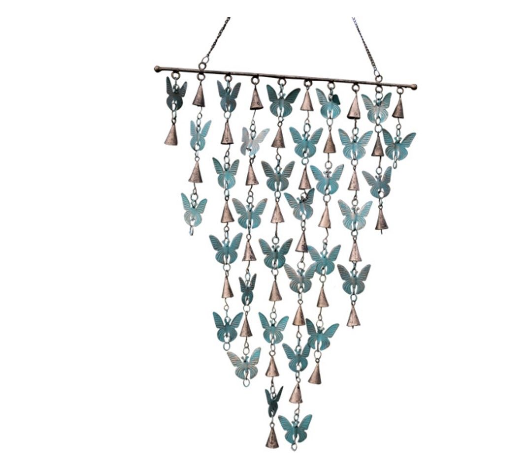 Rustic Bell Chime - Butterfly and Cone Bells