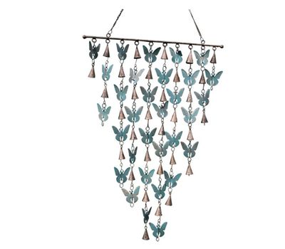 Rustic Bell Chime - Butterfly and Cone Bells