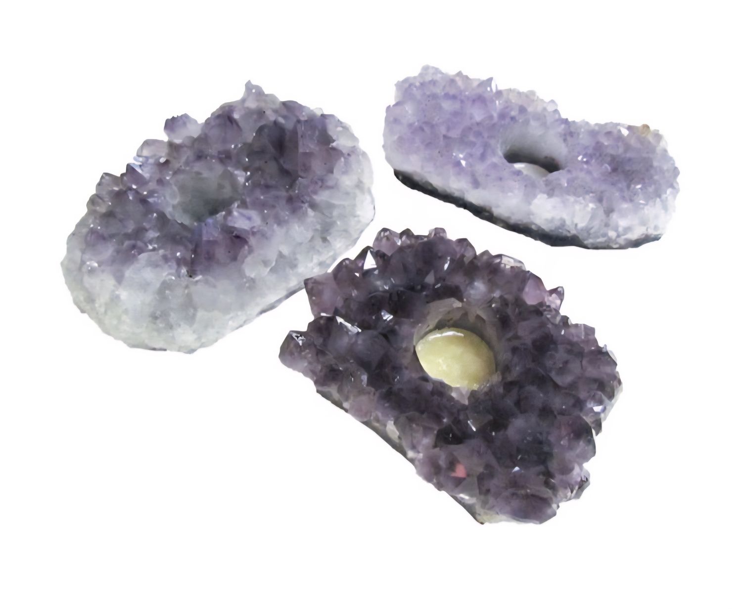 Amethyst Geode Candle Holder
