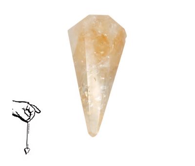 Citrine Pendulum Faceted