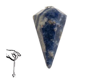 Sodalite Pendulum Faceted