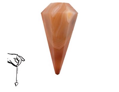 Carnelian Pendulum Faceted