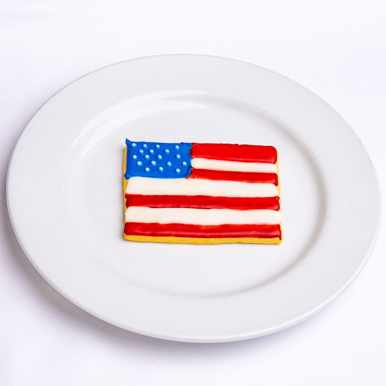 Hand Decorated American Flag Cookie