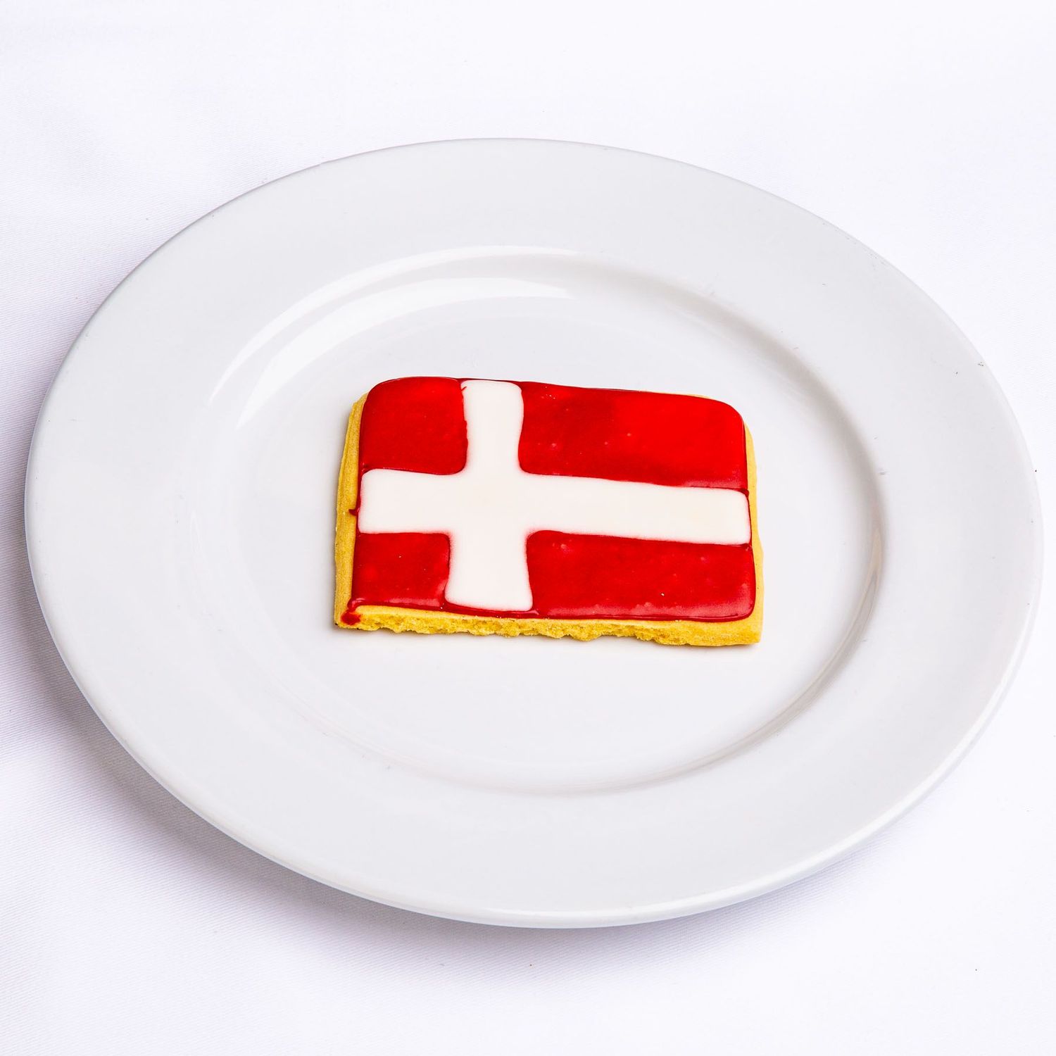 Hand Decorated Danish Flag