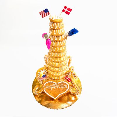 Danish Kransekage or Almond Ring Cake - 10 Ring (Online)