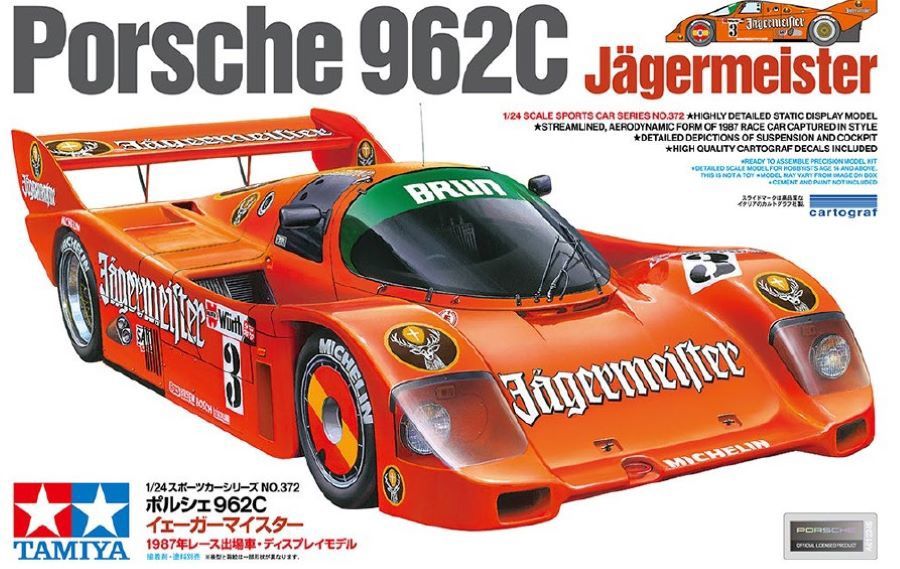 Tamiya 1/24 Porsche 962C Jagermeister 24372